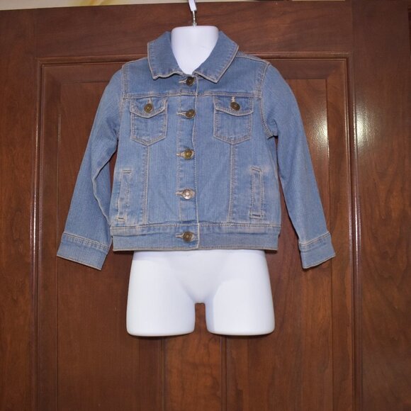 Carters Denim Tucker jacket Girls Size 3T Light Blue - Picture 1 of 7